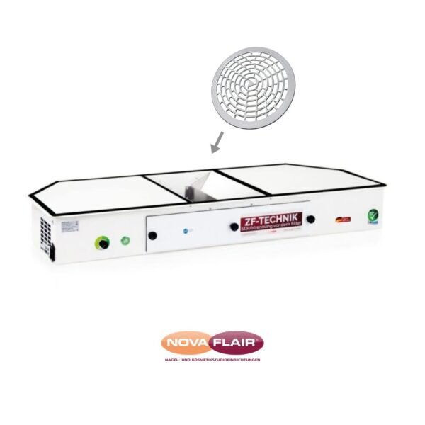 Nova Flair TAIFUN 2 PREMIUM profesionali dulkių surinkimo sistema su 2 filtrais (įmontuojama į stalą)