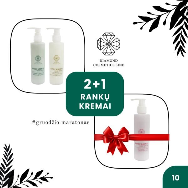 NR.10 🪄 2+1 RANKŲ KREMAI (visų 3 rūšių)