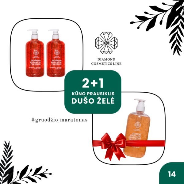 NR.14 🪄 2+1 DUŠO ŽELĖ (kūno prausikliai)
