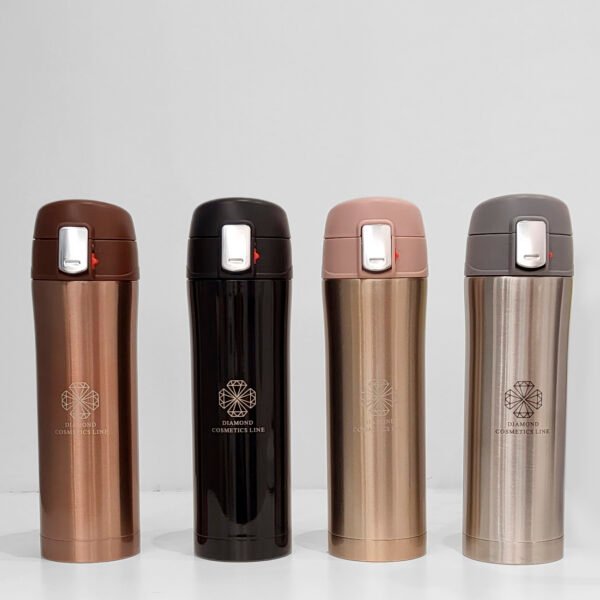 DIAMOND Termo puodelis, juodas, 440 ml
