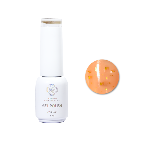 MINI "Gold flakes" gelinis lakas NR. 8, 6 ml