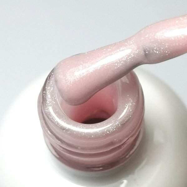Diamond gelinio lako bazė, LIGHT PINK SHIMMER SILVER, 15 ml