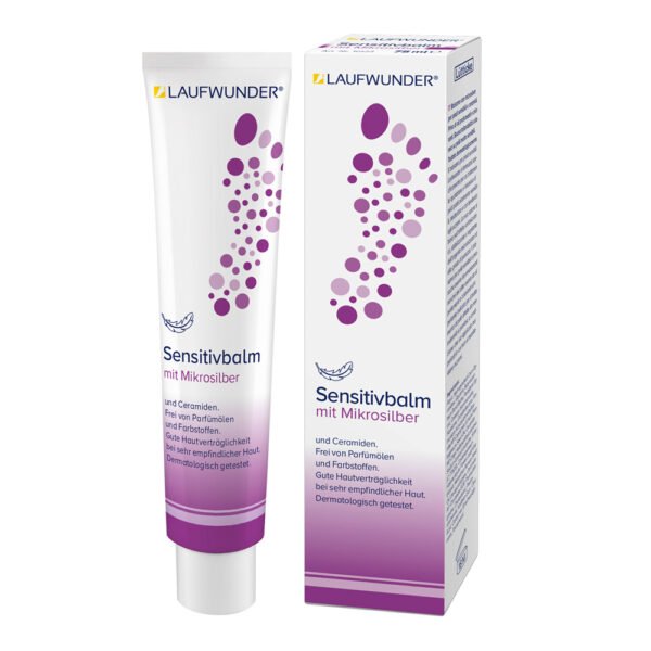 Laufwunder Sensitivbalm, kojų balzamas su sidabro mikrodalelėmis ir keramidais, 75 ml