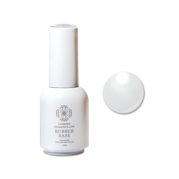 Diamond gelinio lako bazė MILKY WHITE, 15 ml