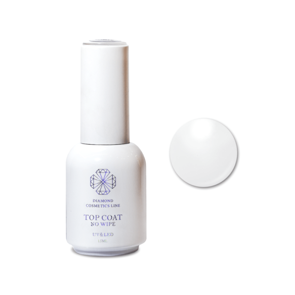 Viršutinis gelinio lako sluoksnis (top coat) „MILKY TOP“, 15 ml