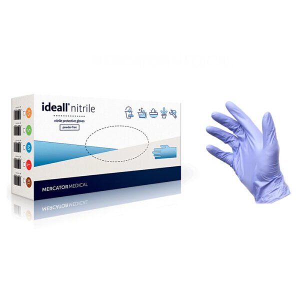 Vienkartinės Nitrilinės pirštinės, mėlynos, L dydžio, 100 vnt.