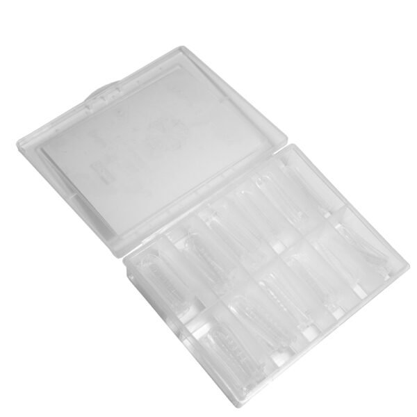 Plastikinės formelės nagų priauginimui „TOP FORMS SQUARE MODERN" 120 vnt.