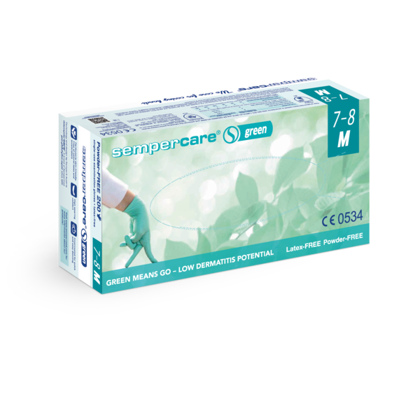 Vienk. Nitrilinės pirštinės, žalios, L dydžio, 200 vnt.