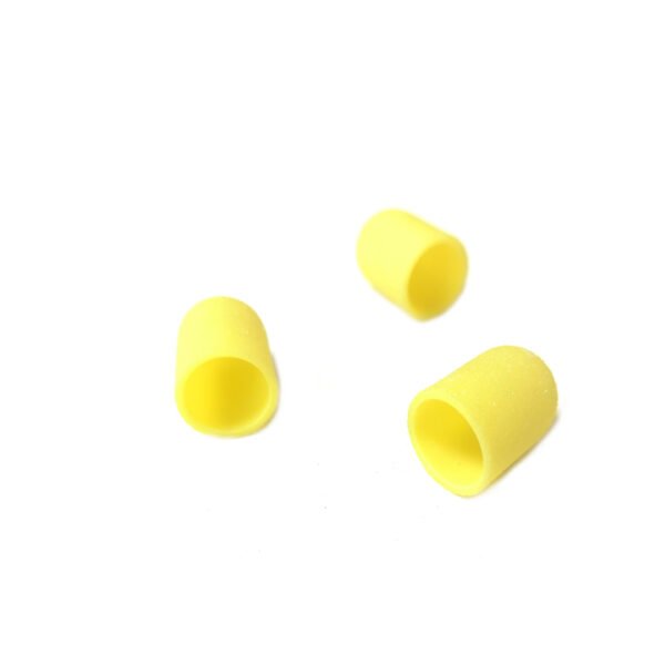Vienk. antgalis pedikiūrui, 1 vnt, 120 grit, 10x15mm, geltona