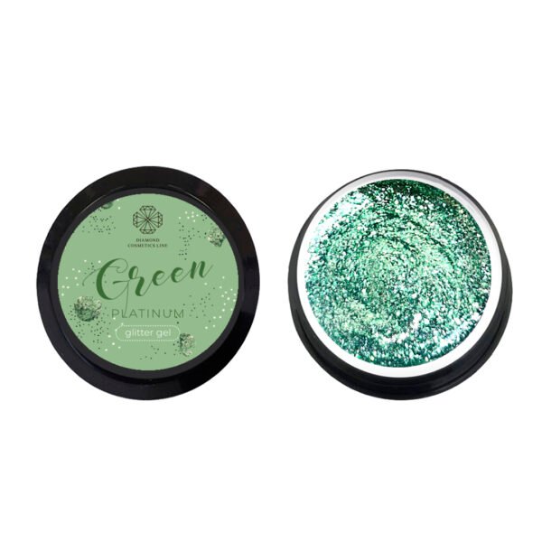 Blizgus gelis "Glitter gel" Green 5 ml