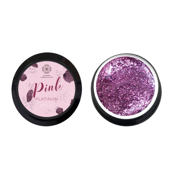 Blizgus gelis "Glitter gel" Pink 5 ml