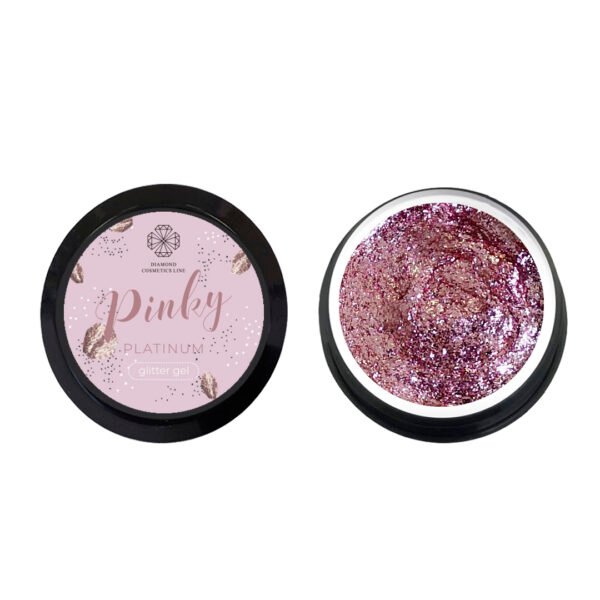 Blizgus gelis "Glitter gel" Pinky 5 ml