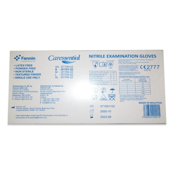 Vienk. Nitrilinės pirštinės, mėlynos, S dydžio, 200 vnt.