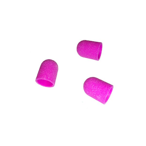 Vienk. antgalis pedikiūrui, 1 vnt, 120 grit, 10x15mm, rožinė