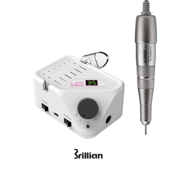 BRILLIAN B350D/H300S skaitmeninė nagų freza su pedalu (35 000 RPM)