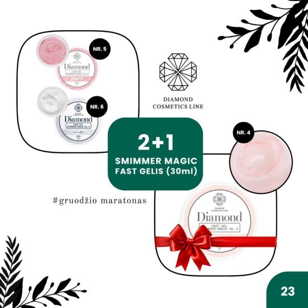 NR. 23 🪄 2+1 FAST GELIS SHIMMER MAGIC 30 ML (NR.4+NR.5+NR.6)