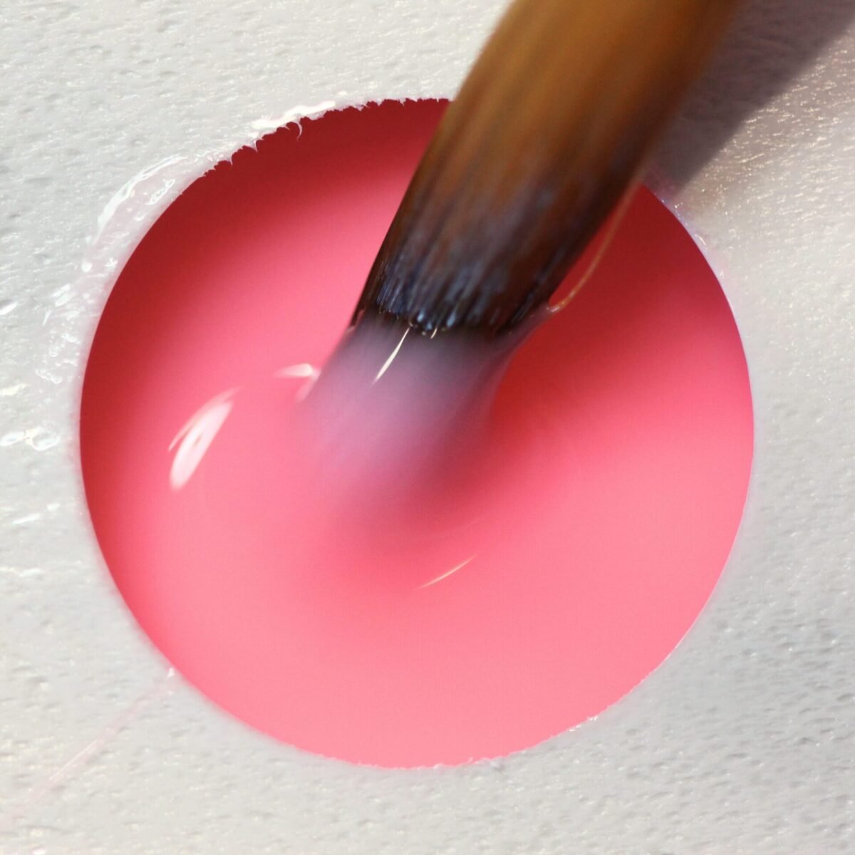 SPICY PINK savaime išsilyginantis UV/LED gelis (thixotropic gel), 30ml / 50ml - Image 3