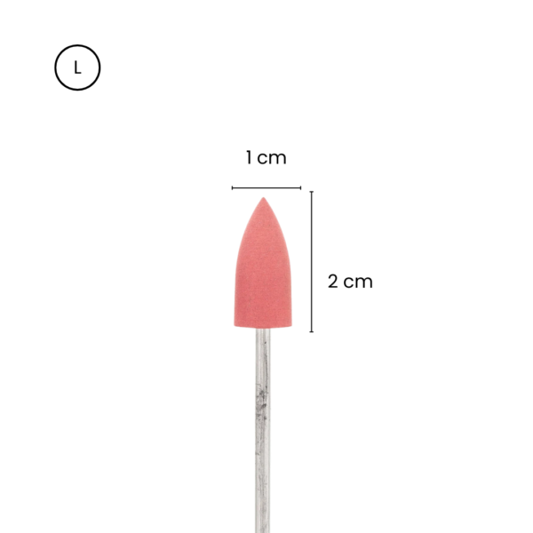 Silikoninis antgaliukas (poliravimui) 2x1 cm, 1 rūšis