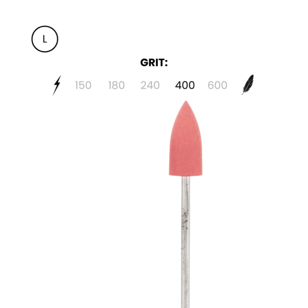 Silikoninis antgaliukas (poliravimui) 2x1 cm, 1 rūšis