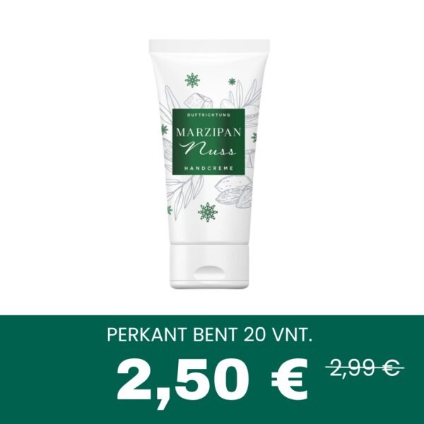 DOVANĖLĖ TAVO KLIENTĖMS Kalėdinis rankų kremas (marcipanų kvapo) 50 ml