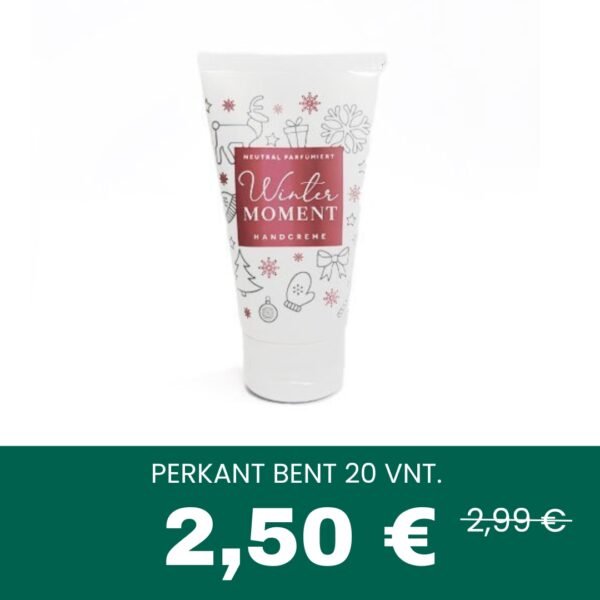 DOVANĖLĖ TAVO KLIENTĖMS Kalėdinis rankų kremas (spanguolių kvapo) 50 ml