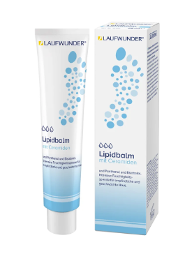 Laufwunder Lipidbalm, balzamas su lipidais, sausai ir jautriai pėdų odai, 75 ml