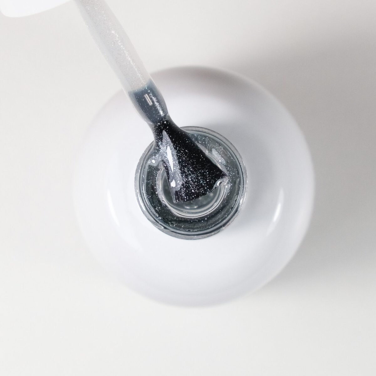 Viršutinis sluoksnis (top coat) su blizgučiais, „SHIMMER TOP“, 15 ml - Image 2