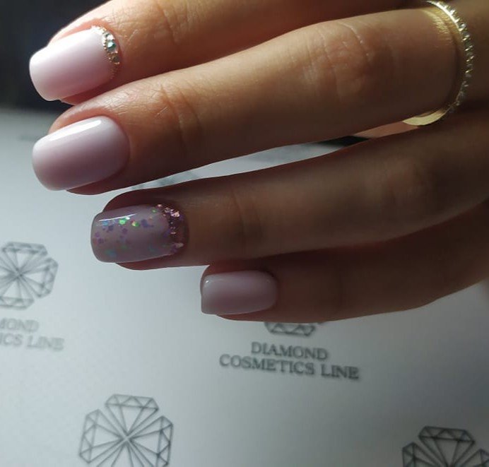 Diamond gelinio lako bazė, MILKY PURPLE, 15 ml - Image 6