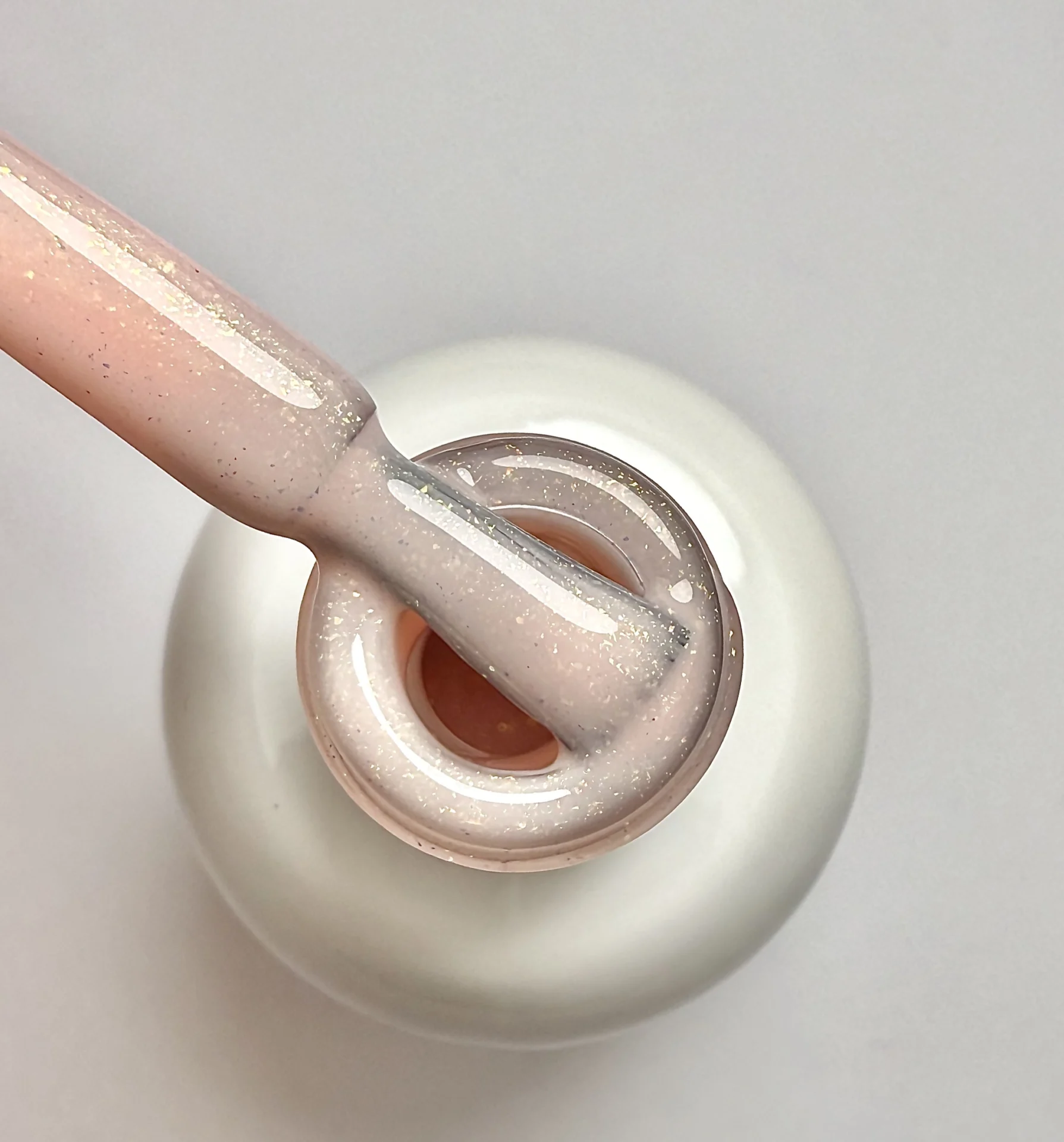 Diamond gelinio lako bazė „Nude shine" 15ml - Image 2