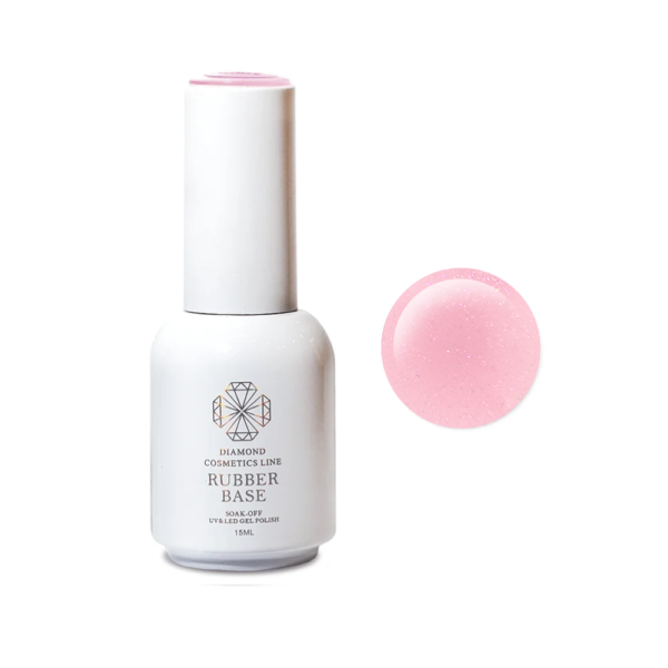 Diamond gelinio lako bazė „Pink shine“ 15ml