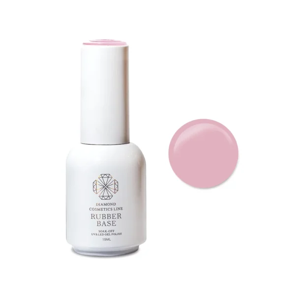 Diamond gelinio lako bazė „Dirty pink“ 15ml