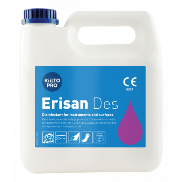 KIILTO PRO ERISAN DES instrumentų, paviršių ir įrangos dezinfekantas (tinka ultragarso vonelei), 3 L