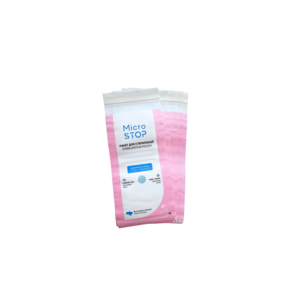 MICROSTOP sterilizavimo vokai (75x150 mm, balti) 100 vnt.