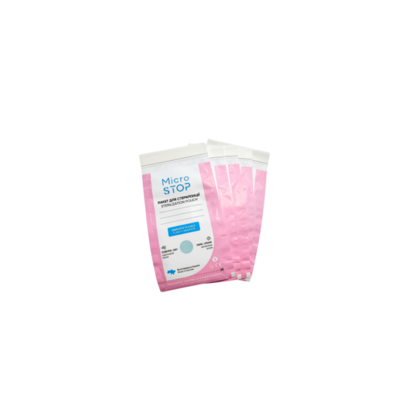 MICROSTOP sterilizavimo vokai (60x100 mm, balti) 100 vnt.