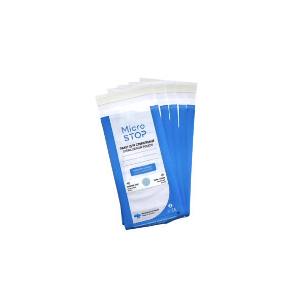 MICROSTOP sterilizavimo vokai (75x150 mm, skaidrūs) 100 vnt.