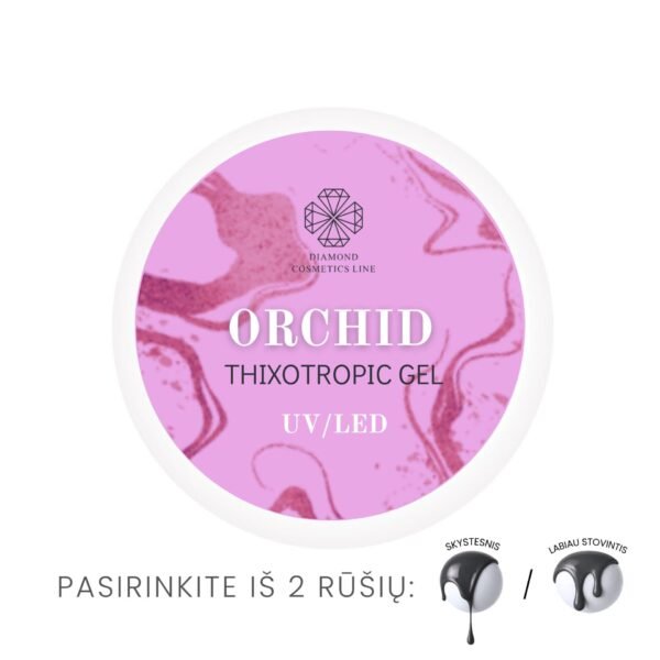 ORCHID savaime išsilyginantis UV/LED gelis (thixotropic gel), 30ml / 50ml