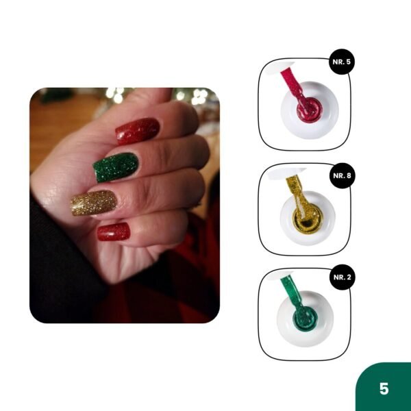 NR.5 🪄 2+1 ŠVIESĄ ATSPINDINTYS LAKAI 10ml (NR.8+NR.2+NR.5)